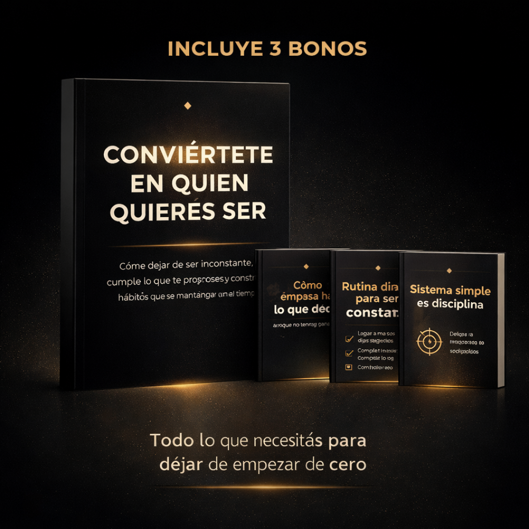 Convertite en quien quieres ser + 3 Bonos